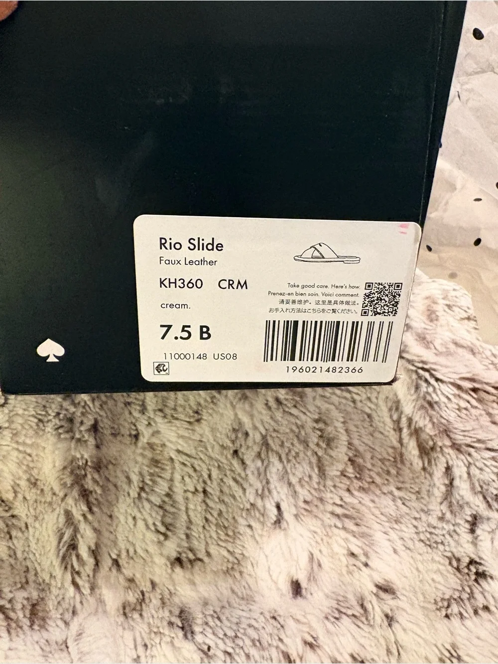 kate spade Cream Crossover Rio Slide Sandals